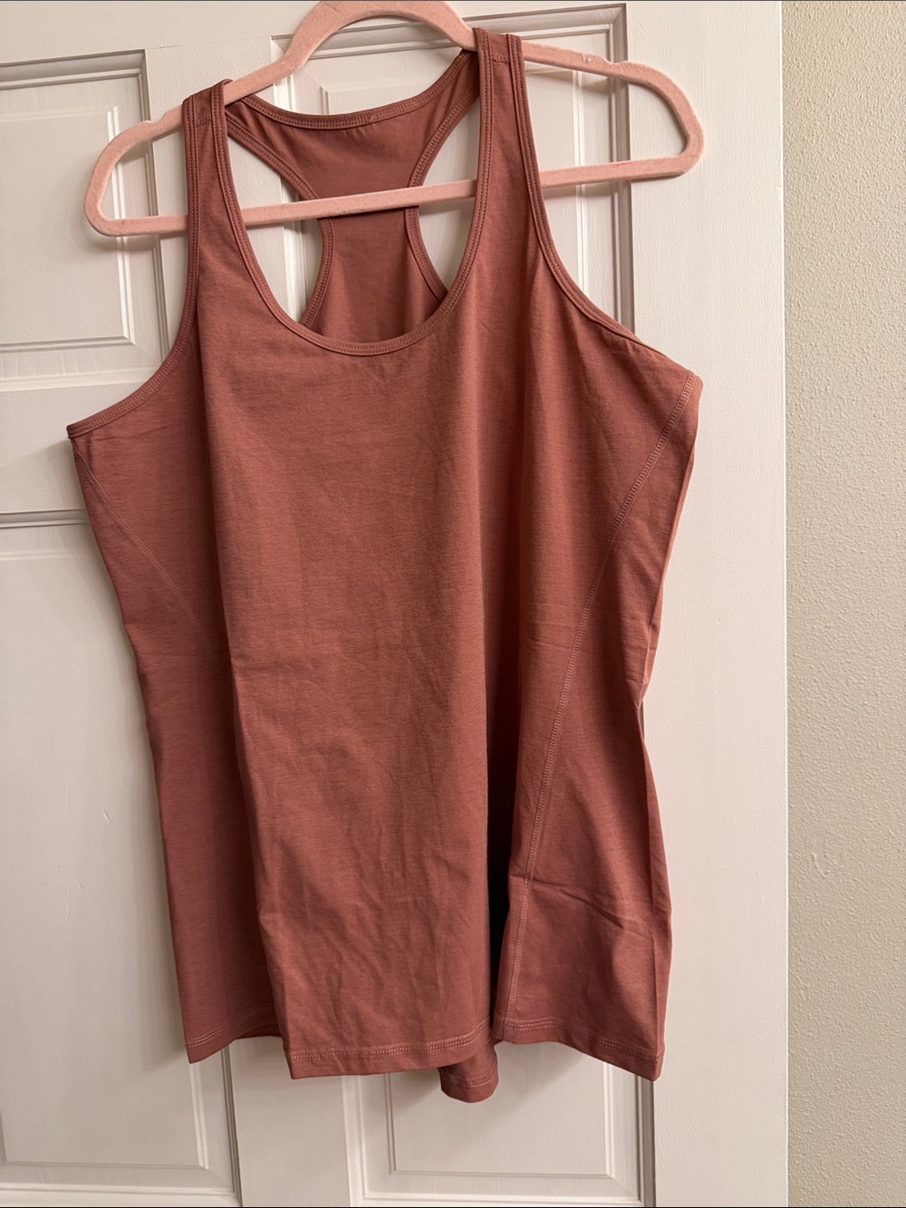 Everyday Scoop Neck Racerback Tank Top - Dusty Rose